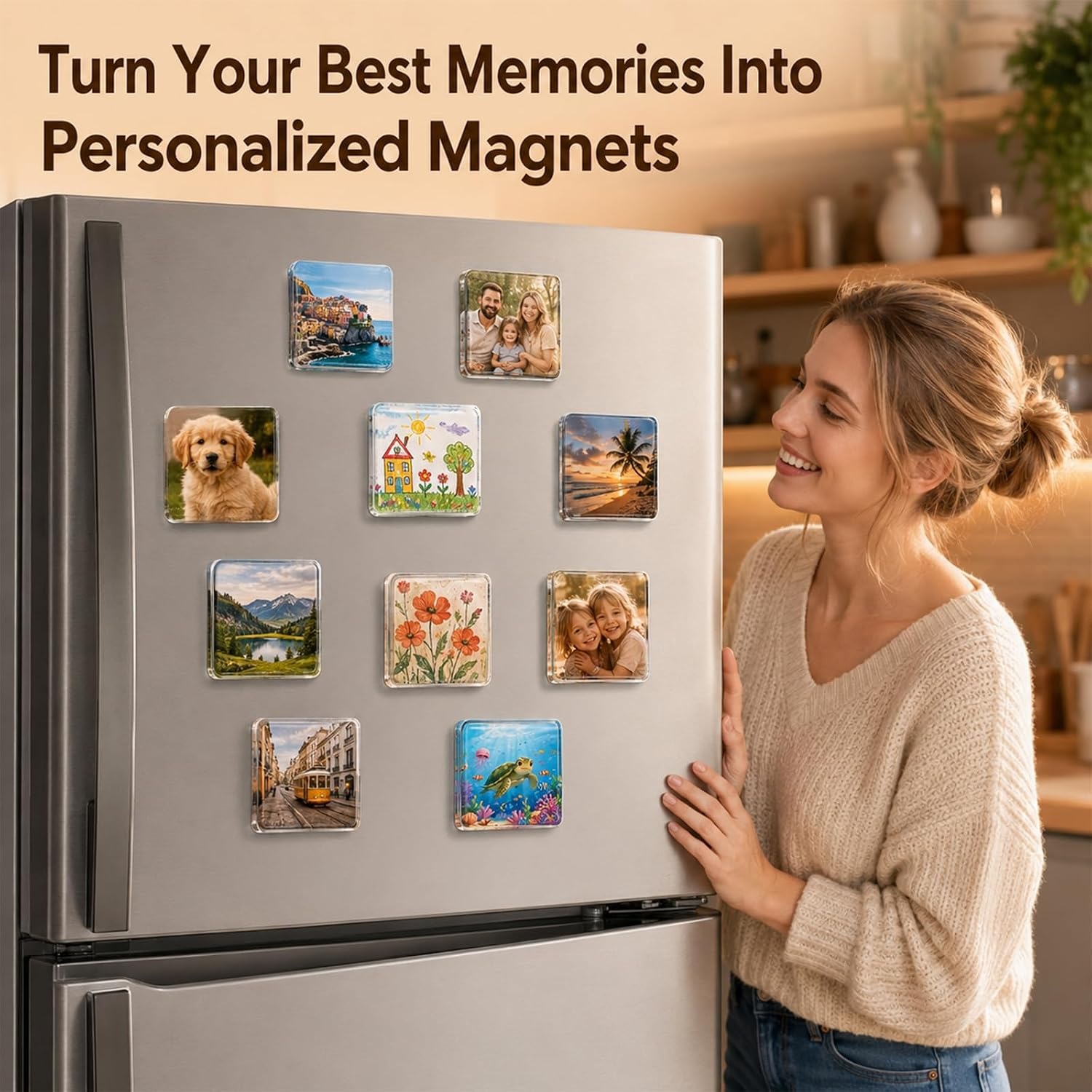 Photography Exhibition - 30 Sets Clear Acrylic Fridge Magnets