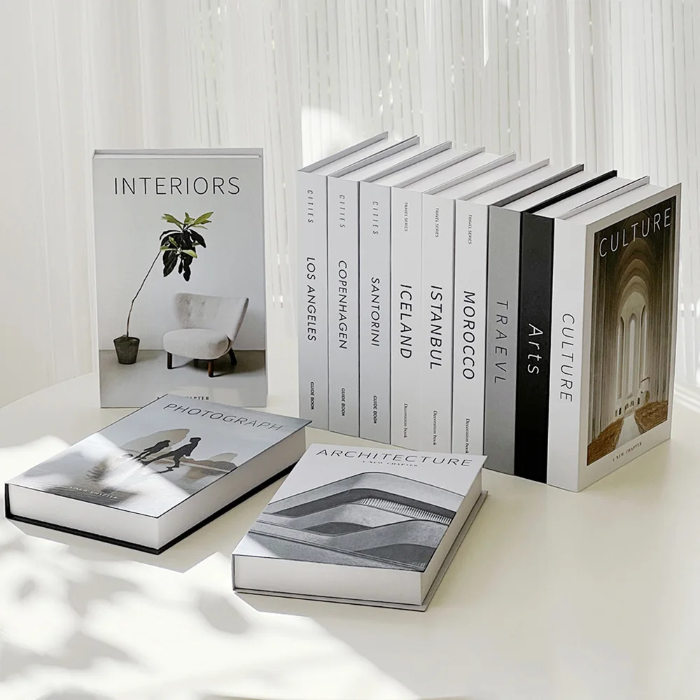 Photography Magazine - Minimalist Modern Decorative Fake Books Props