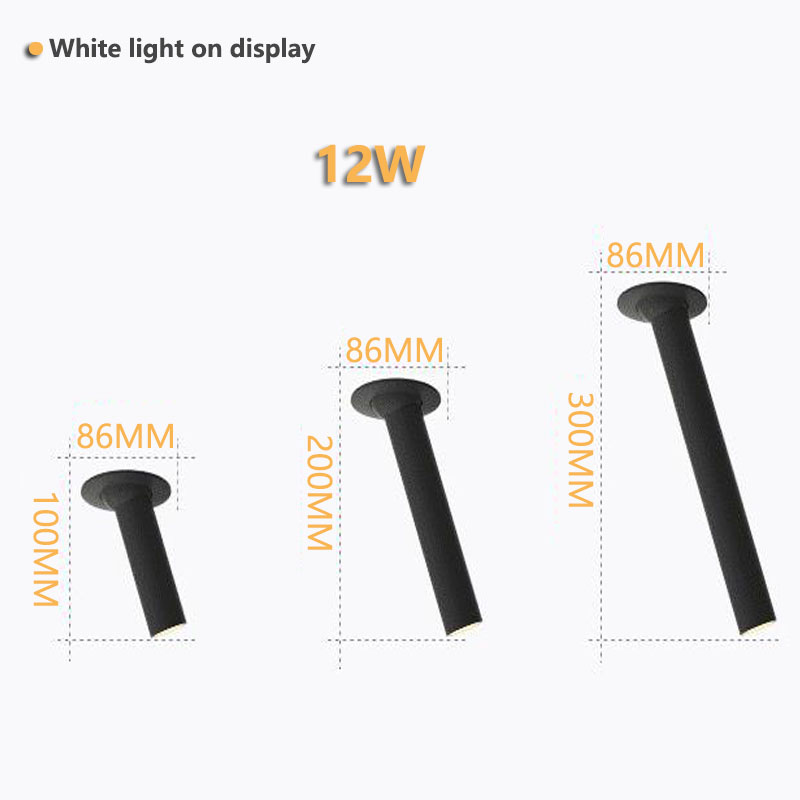 Đen/Trắng Ống Dài Ốp Trần Đèn  - đánh giá và giá Photography Angle