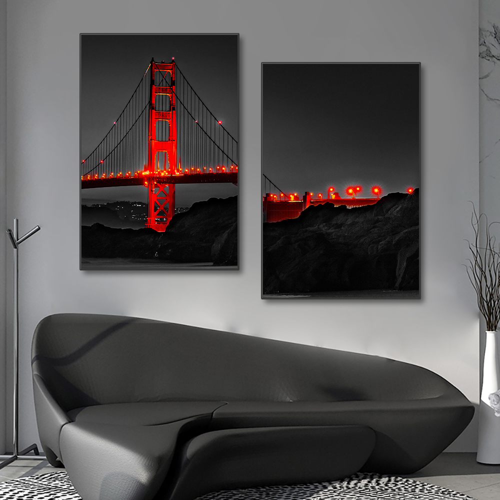 3PCS Frameless Poster Golden G - đánh giá và giá Photography Angle