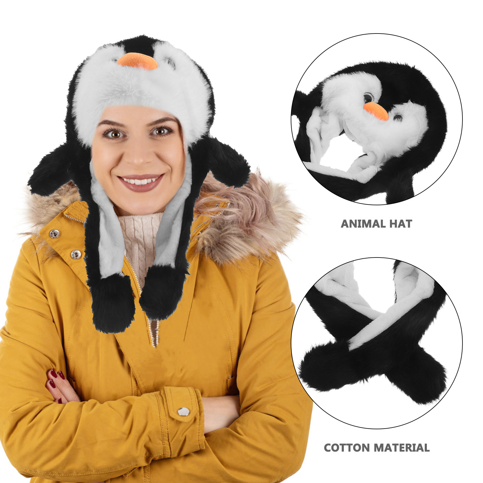 Funny Animal Hat Soft Penguin  - đánh giá và giá Photography Of A Man