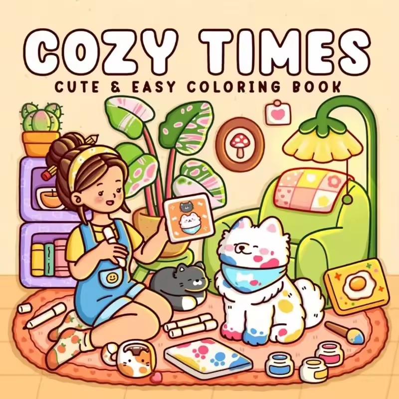 Cozy Time Cute & Easy Coloring - đánh giá và giá Photography Of Book