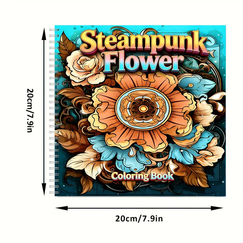 Coloring Book Steampunk Flower - đánh giá và giá Photography Of Book