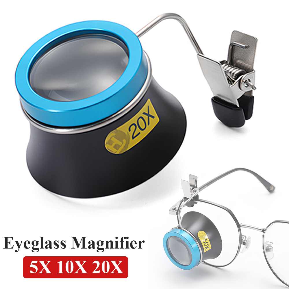 5X 10X 20X Eyeglass Magnifier  - đánh giá và giá Eye Piece Magnifier