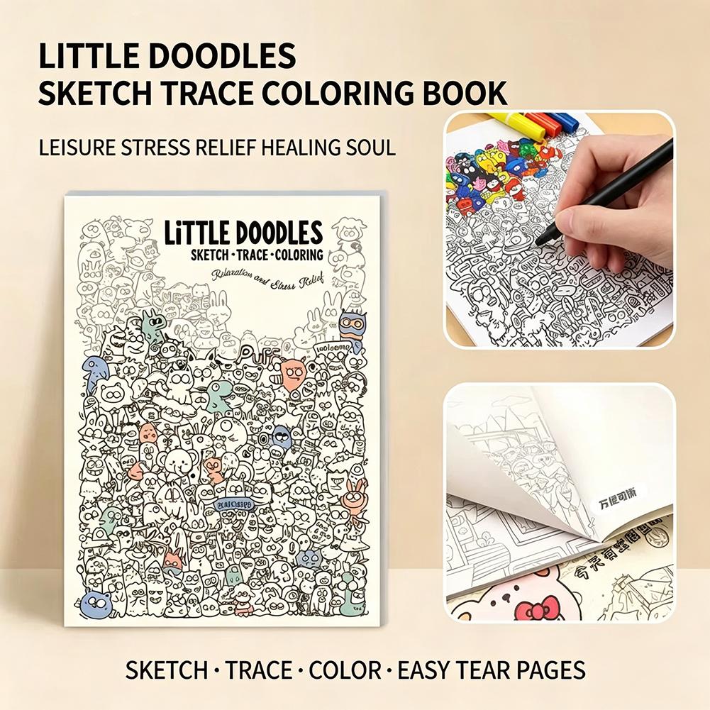 Little Doodles Coloring Book P - đánh giá và giá Photography Of Book