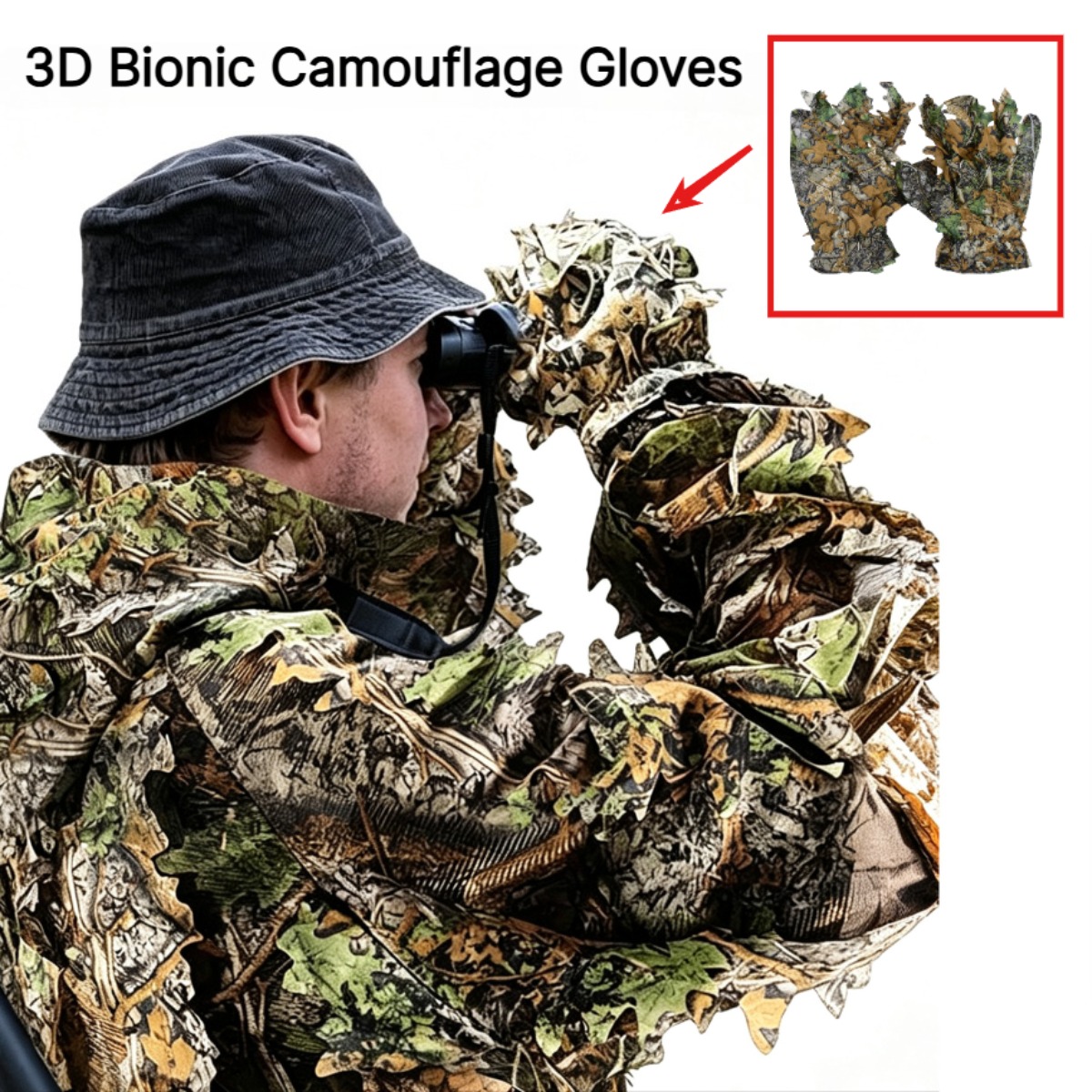 3D Camouflage Leaf Hunting Glo - đánh giá và giá Photography Training